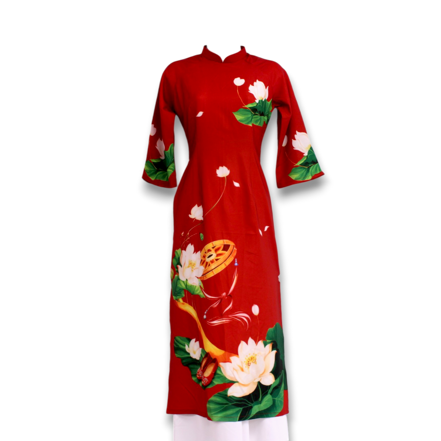 Red Cach Tan Ao Dai