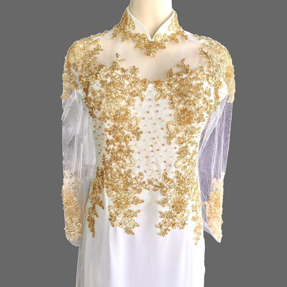 Bedazzled Wedding Ao Dai