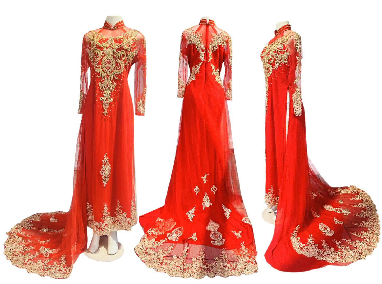 Bedazzled Wedding Ao Dai