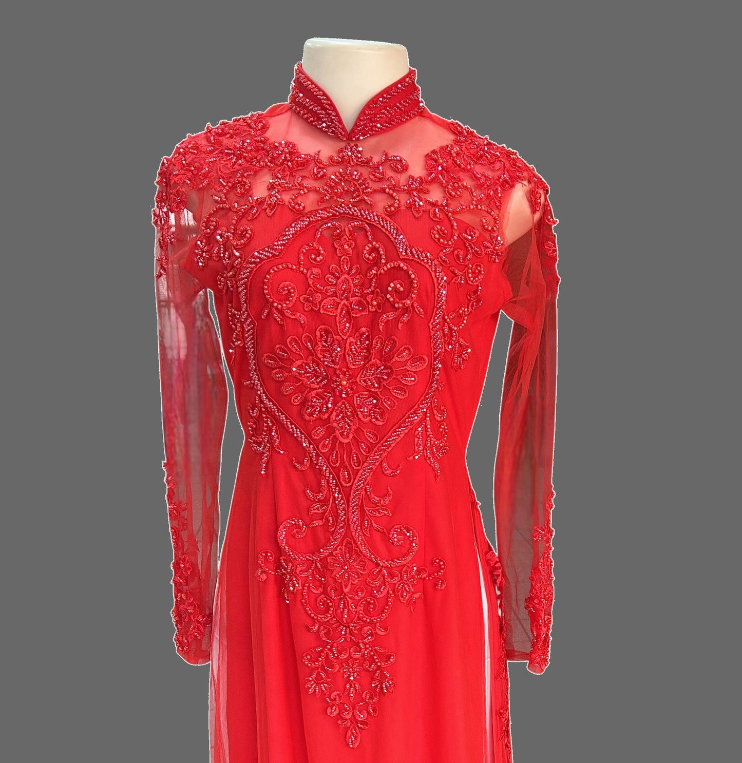 Bedazzled Wedding Ao Dai