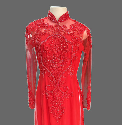 Bedazzled Wedding Ao Dai